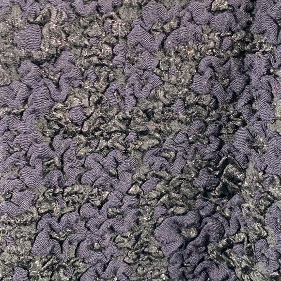 LOUIS VUITTON Size 8 Black Midnight Blue Acetate Blend Sleeveless Cocktail Dress - Picture 2 of 10